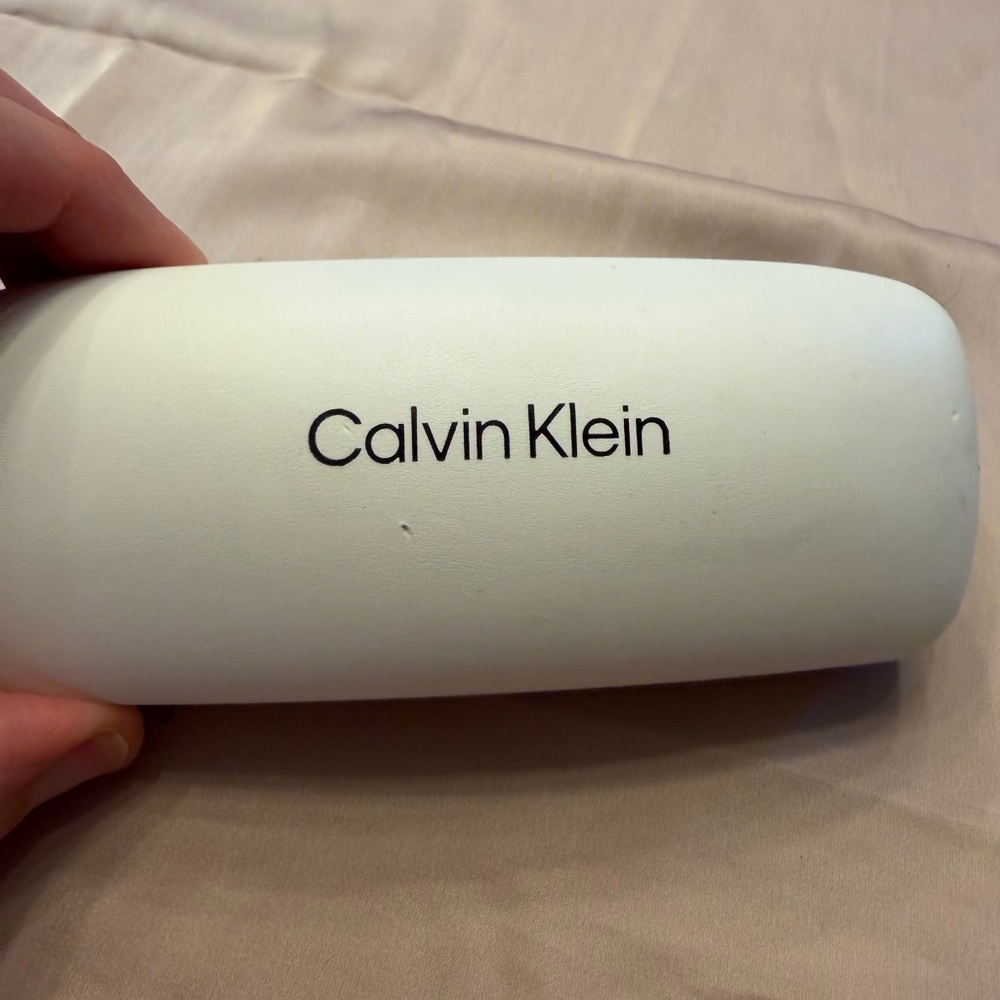 Calvin Klein Rectangular Metal Frame Glasses In G… - image 2